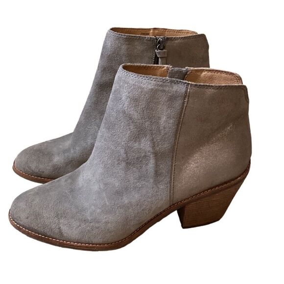 Söfft Canelli Suede Boots Gray & Metallic Sz 11 - Picture 1 of 11